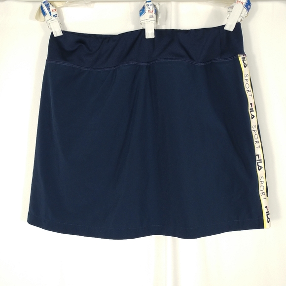 Fila Sport Blue w/Yellow & White Stripes Tennis Skort/Shorts Women's Size M - Picture 5 of 8